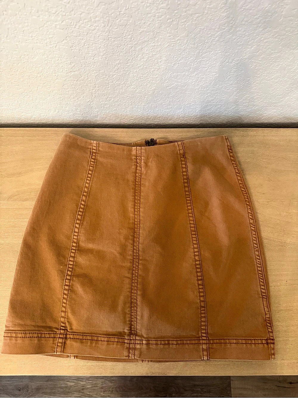 Free People Denim Mini Skirt Brown Size 6